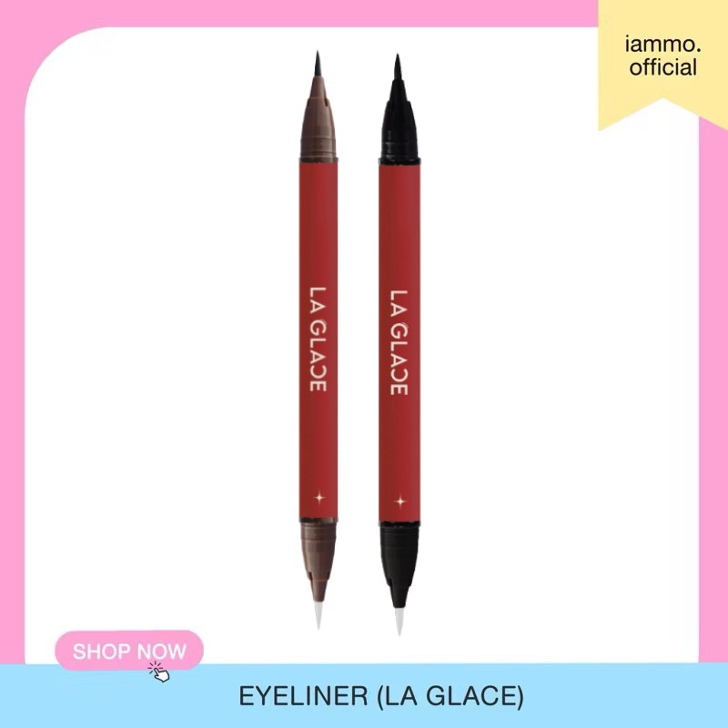 (สั่งในไลฟ์ 157฿ ส่งฟรี) LA GLACE 2 IN 1 EYELINER & REMOVER STICK |  อายไลเนอร์ลบได้ลากลาส 2 IN 1 โฉมใหม่! อายไลเนอร์