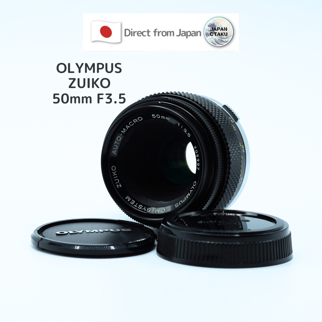 [ใช้ในญี่ปุ่น] " เลนส์วินเทจ " OLYMPUS OM-SYSTEM ZUIKO AUTO-MACRO 50mm f/3.5 Japan
