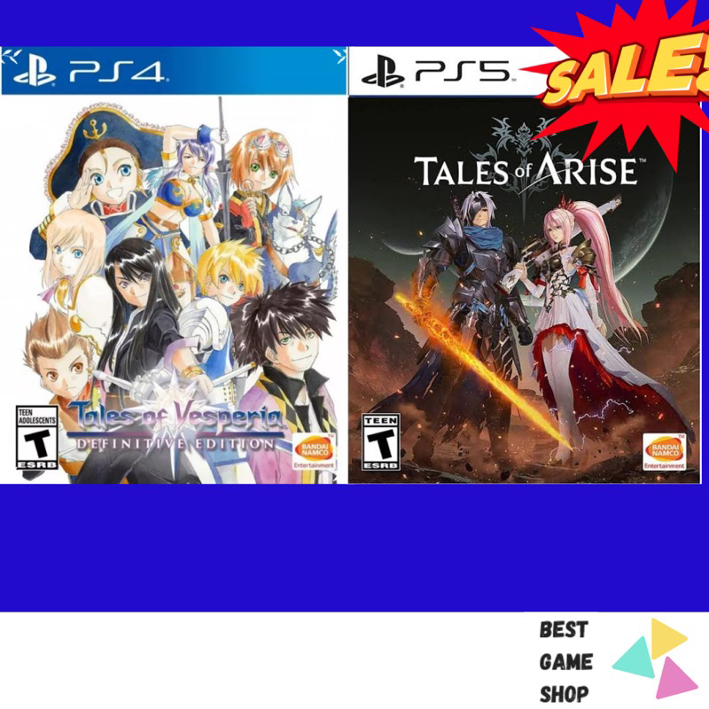 Tales of Arises PS5 / Tales of Vesperia PS5 / Tales of berseria PS4 (แผ่นมือ1)