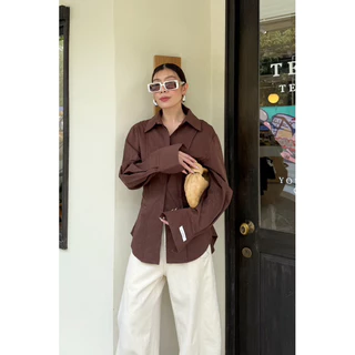 📌📌 พร้อมส่ง ครบสี #25025 x2 Barrel Long Sleeves Shirt เสื้อเชิ้ตแขนโค้ง เสื้อแขนยาว คอปก ทำงาน ไปเที่ยว