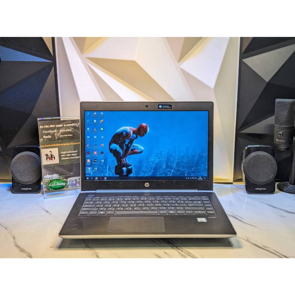 second hand notebook โน๊ตบุ๊คมือสอง  Hp probook 440 G5  สเปก intel core i7-8550U (gen8)   Ram 8 GB S