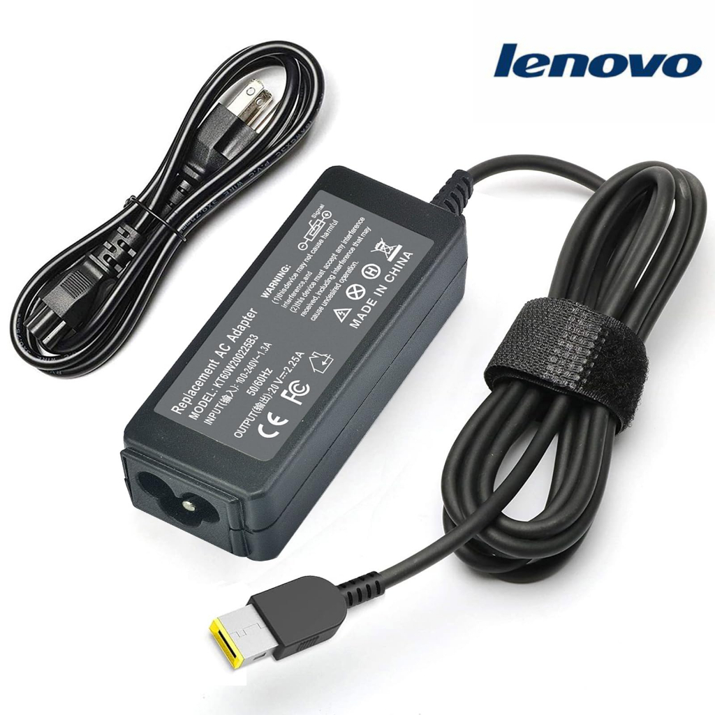 For Lenovo ไฟ 45W 20v 2.25a หัว USB สายชาร์จ อะแดปเตอร์ ชาร์จไฟ คอมพิวเตอร์ โน๊ตบุ๊ค เลโนโว่ Notebook Adapter Charger