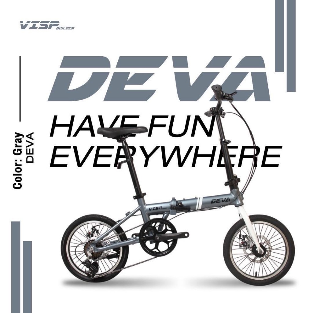 จักรยานพับได้ VISP DEVA เฟรมอลูมิเนียม เกียร์ 7 สปีด ล้อ 16 นิ้ว
