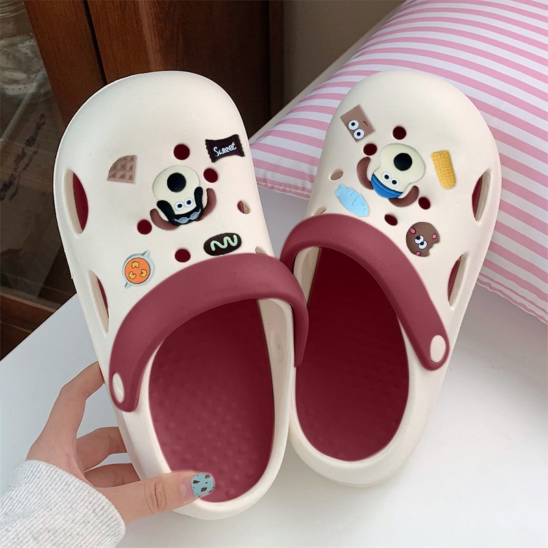 Koimoi ใหม่พร้อมส่ง รองเท้าแตะหัวโตแฟชั่น มีสายรัดส้น ใส่ได้ 2 แบบสีสวยมากมีให้เลือกหลากหลายสี ทรงสวยน้ำหนักเบา วัสดุทำจ