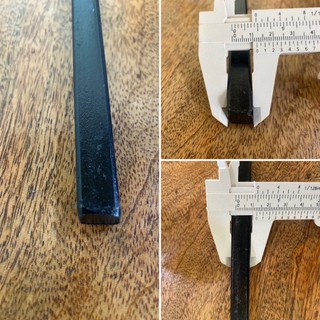 เหล็กตันเรียบ 12x12mm  ยาว 90 cm