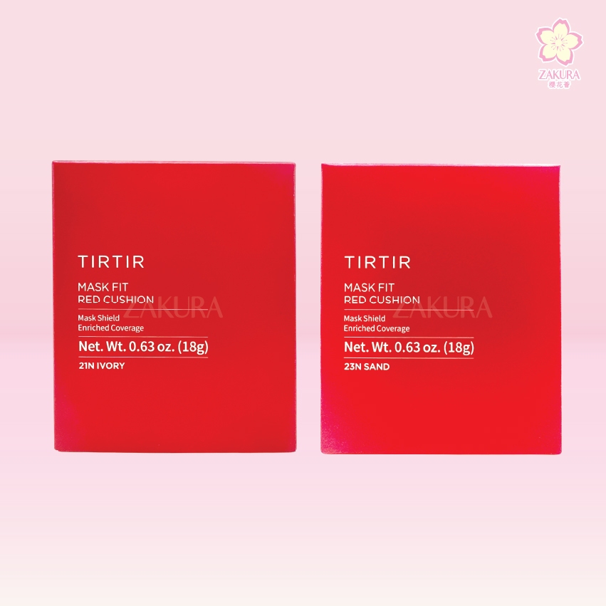 TIRTIR Mask Fit Red Cushion - 21N Ivory/Mask Fit Red Cushion - 23N Sand - 18g
