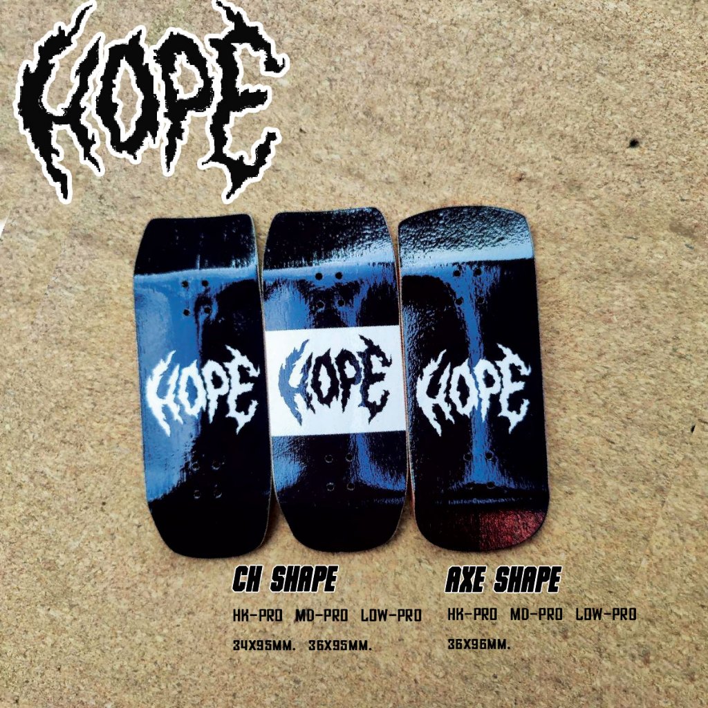 ็Hope fingerboard แผ่นฟิงเกอร์บอร์ดเชปพิเศษไม่ซ้ำใคร ขนาดแผ่น 34 36 mm.
