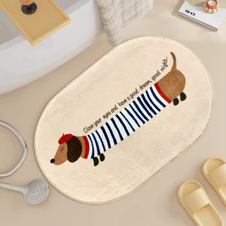 🏷️[Home] พรมเช็ดเท้าขนนุ่ม 🐶 พรมแต่งห้อง 40x120ลายน่ารักDOG 🔻พรมนุ่ม แต่งห้องนอน ห้องน้ำ พรมปูพื้น 🐶พรมสไตล์เกาหลี