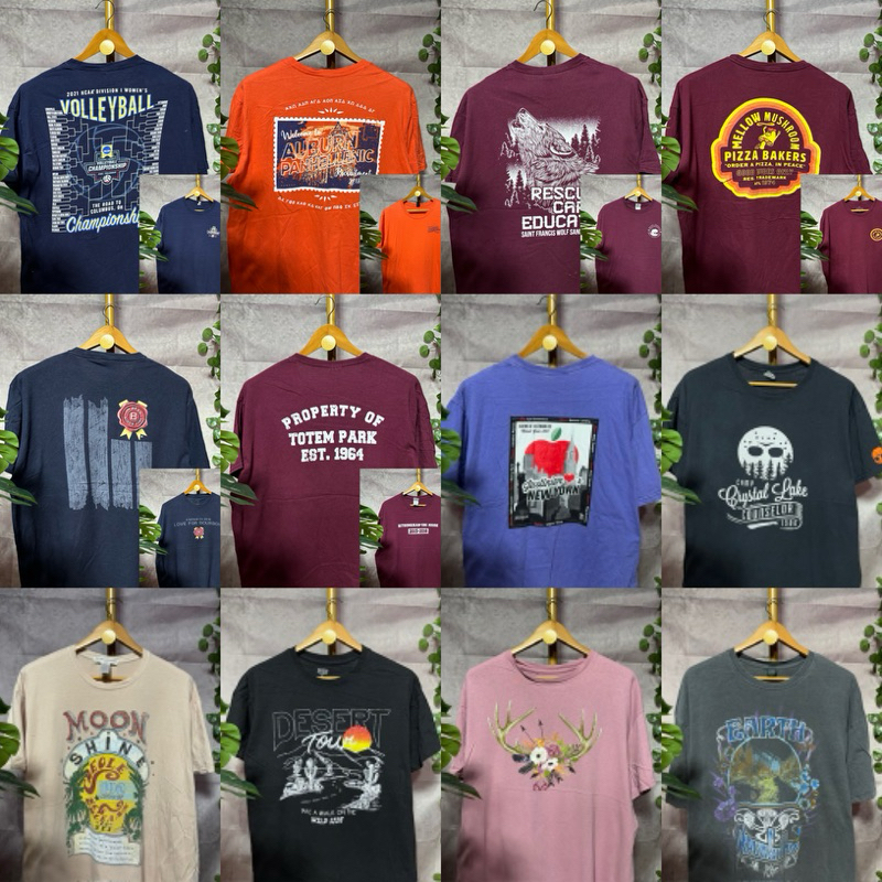 (No.2) เสื้อยืดมือสองUSA ไซส์XL อก46-48 เสื้อยืดคัดเกรดAสภาพดี