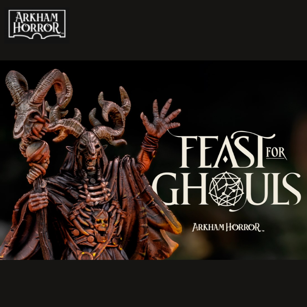 Arkham Horror Miniature I Feast for Ghoul Iโมเดลบอร์ดเกม (งานเรซิ่นยังไม่ลงสี) ฐาน 1 นิ้ว