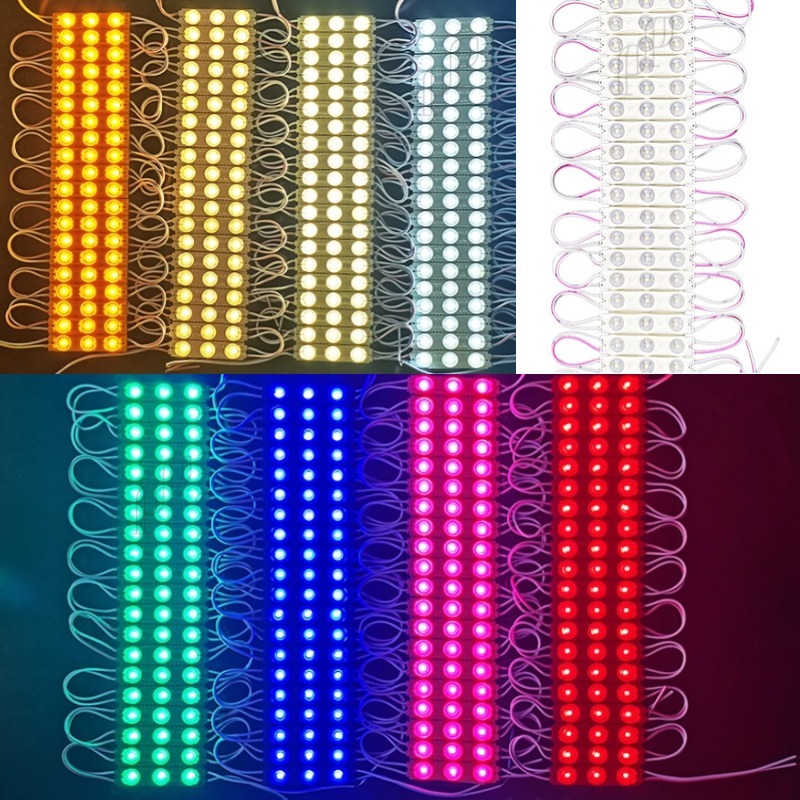 ไฟโมดูล ตกแต่งรถLED Module 2835 1.2W 3เม็ดไฟ 12V ติดรถบรรทุก รถบัส รถพ่วง ไฟแต่ง ไฟป้าย กันน้ำIP65
