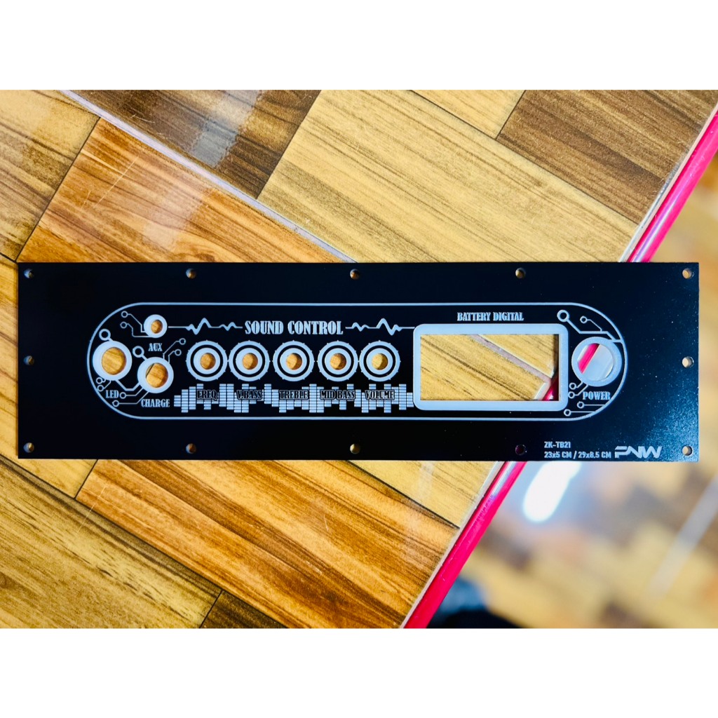 เพลท TB21/TB21F/ST21/APTX1 ไม่ย้าย  ช่องอุปกรณ์ 23x5 Cm แสงผ่านได้ TB21-235-1