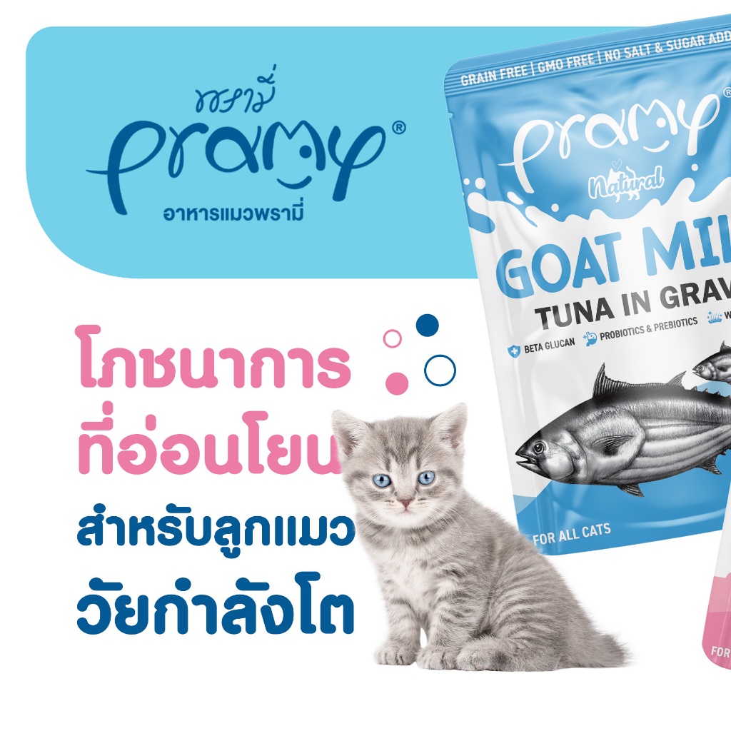 🔥🔥( 1ซอง ) Pramy พรามี่ อาหารเปียกแมว บำรุงสุขภาพ ขนาด 70 กรัม ( 1ซอง )🔥🔥 - รูปที่ 6