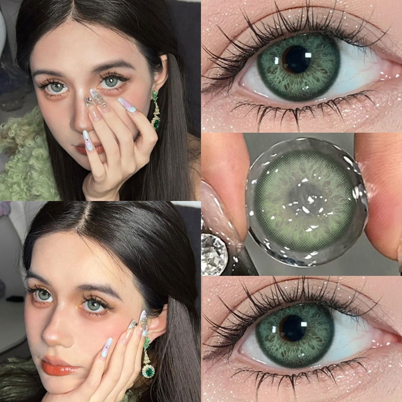【NEW&COD🏜️】MillCreek คอนแทคเลนส์สีเขียว คอนแทคเลนส์นำเข้า สไตล์ยุโรปและอเมริกา 1years