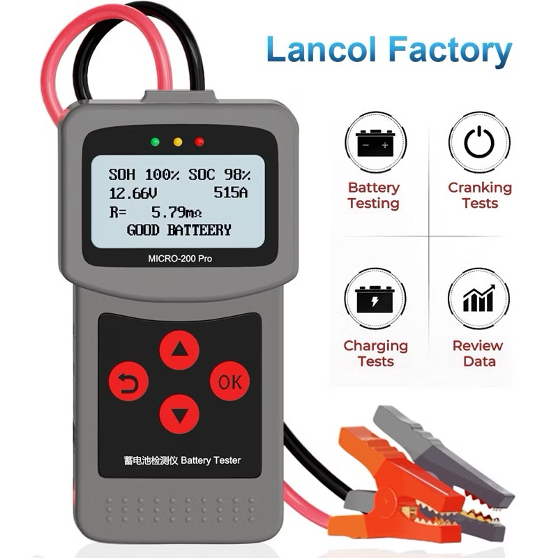 เครื่องวิเคราะห์แบตเตอรี่ Lancol รุ่น Micro-200 Pro - Digital Battery Tester สินค้าของแท้ 100%