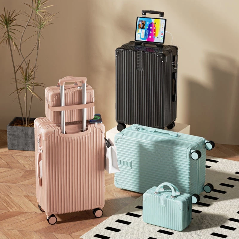 FASHION BUTLE กระเป๋าเดินทาง Luggage set | กระเป๋าเครื่องสำอาง (14 นิ้ว) + กระเป๋าเดินทาง(20/24/28 นิ้ว)baggage luggage