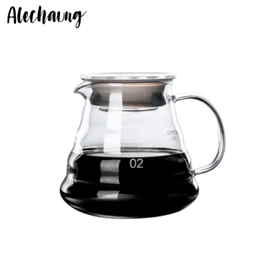 อุปกรณ์ดริปกาแฟ กาดริปกาแฟ Coffee glass Pot เหยือกกาแฟดริป ชุดดริปกาแฟสด เหยือกกาแฟดริป Alechaung coffee