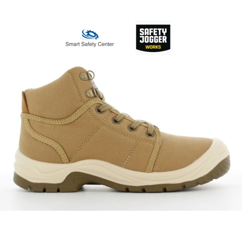 [ลิขสิทธิ์แท้ รับประกัน3เดือน] รองเท้าเซฟตี้ หัวเหล็ก Safety Jogger รุ่น desert brown