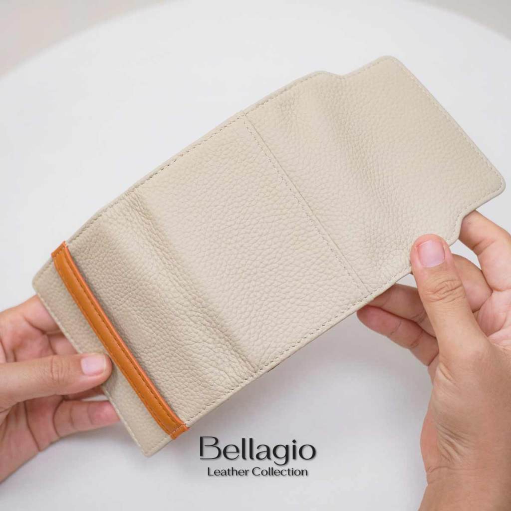 Bellagio รุ่น Chloe Wallet กระเป๋าสตางค์/เก็บบัตร หนังวัวแท้พรีเมียม (กระดุมแม่เหล็ก)