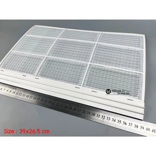 ฟิลเตอร์แอร์ สำหรับแอร์ตั้งแขวน แผ่นกรองฝุ่น ขนาด 39x26.5cm และ 29.5x26.5 cm ใช้งานได้หลายรุ่นของ carrier และ Tasaki หพ3
