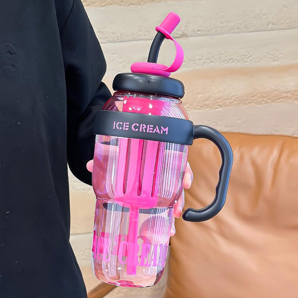 กระบอกน้ำ 1200ml. ขวดน้ำมีหู กระบอกชา ขวดน้ำขนาดใหญ่ รูปที่ 3