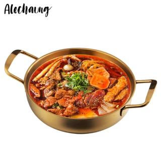 หม้อเกาหลี หม้อชาบู korean pot นำความร้อนได้รวดเร็ว หม้อสแตนเลส อย่างดี หม้อต้มมาม่า Alechaung coffee