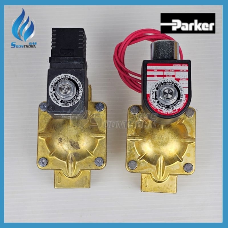 โซลินอยด์วาล์ว Parker Solenoid Valve (AC220V /DC24V) ขนาด 1/2