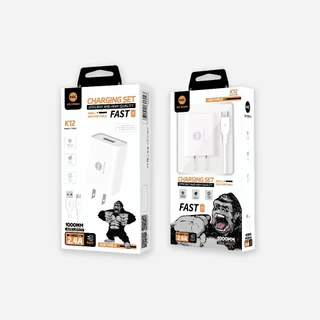 รับประกัน 1 ปี WK Design kingkong k10 k11 k12 หัวชาร์จ + สายชาร์จ ชุดชาร์จ 2.4a ชาร์จเร็ว สำหรับ Micro Typec phone