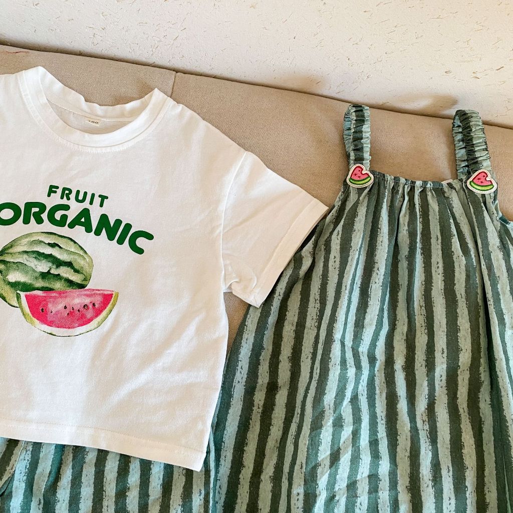 🛒พร้อมส่ง ☑️ชุดคู่ชายหญิงลายแตงโม - รูปที่ 4