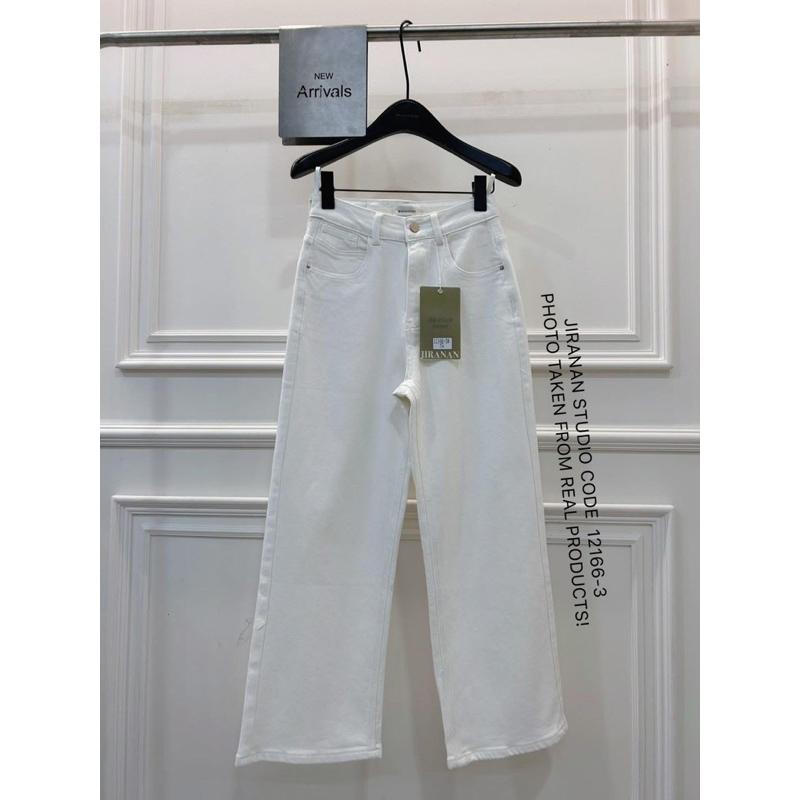 กางเกงยีนส์ สีขาว งานป้าย #JRN21266-3