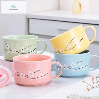 ชามบะหมี่กึ่งสำเร็จรูปเซรามิกพร้อมซุปปิดฝา ชามก๋วยเตี๋ยวนักเ…