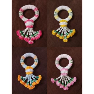 🎉พร้อมส่ง🎉พวงมาลัยกลม พวงมาลัยประดิษฐ์