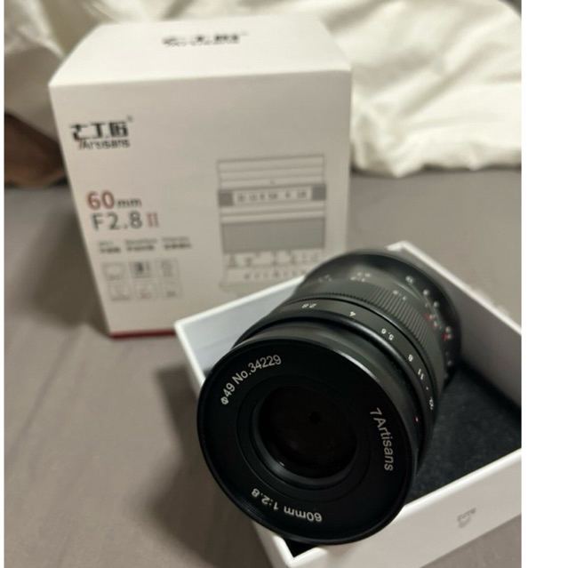 7artisans 60mm F2.8 II Mark II APS-C เลนส์มาโครโฟกัสแมนนวล for Canon EOSM