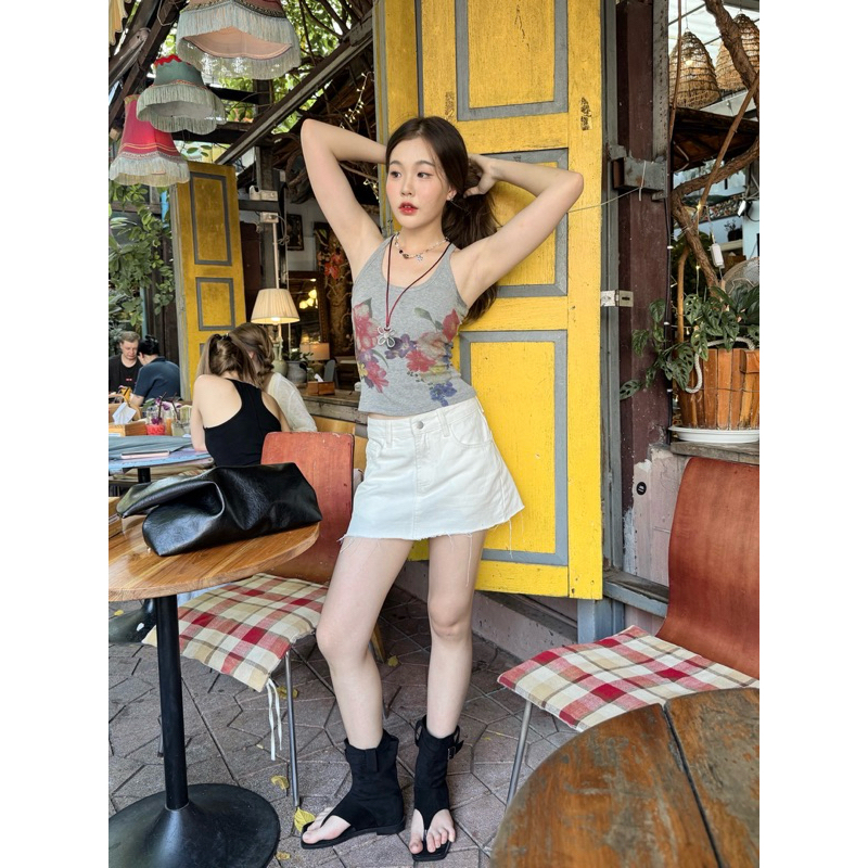 martin denim skirt by.onniiroom
