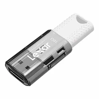 16 GB FLASH DRIVE (แฟลชไดร์ฟ) LEXAR JUMPDRIVE S60 - BLACK (LJDS060016G)