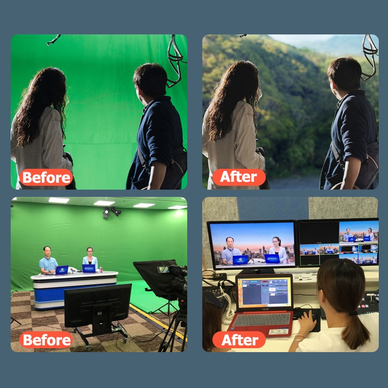 【ร้านแฟลกชิพ】GRTS ฉากเขียว green screen ฉากถ่ายรูป กรีนสกรีน ฉากถ่ายรูป ผ้าเขียว Roll up ไฟสตูดิโอ camera stand