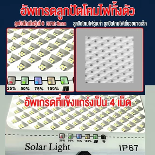 ไฟโซล่าเซลล์ 50000W โซล่าเซลล์ ไฟสว่างมาก ไฟโซล่าเซล กันน้ำ สว่างอัตโนมัติเมื่อฟ้ามืด🔥ซื้อ 1 ได้ 2🔥