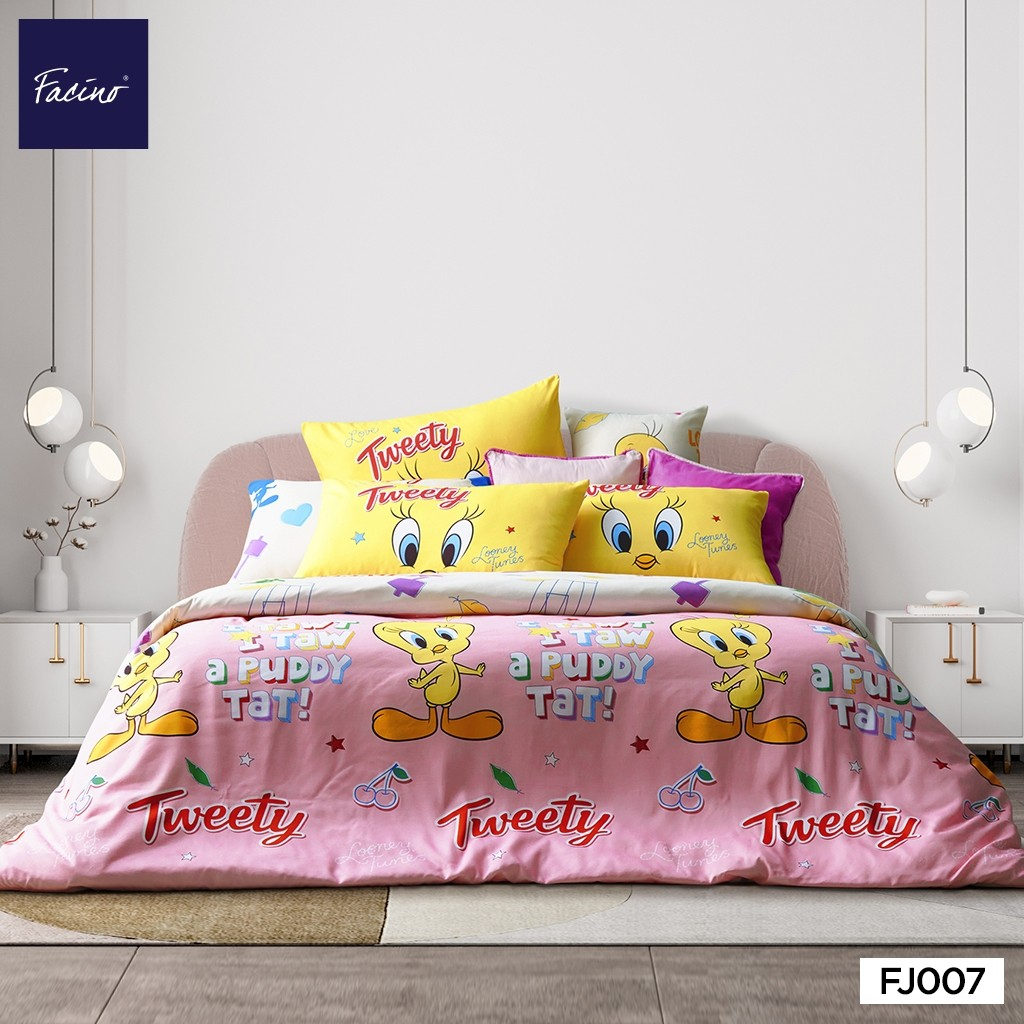 [NEW 2025]Facino ชุดผ้าปูที่นอน + ผ้านวม Collection License Series  Tweety