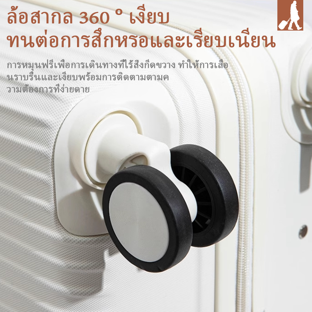 กระเป๋าเดินทางล้อลาก Kingsun รุ่น216 ล้อหมุน 360 องศา18/20/24/28นิ้ว รุ่นซิป วัสดุABS+PC