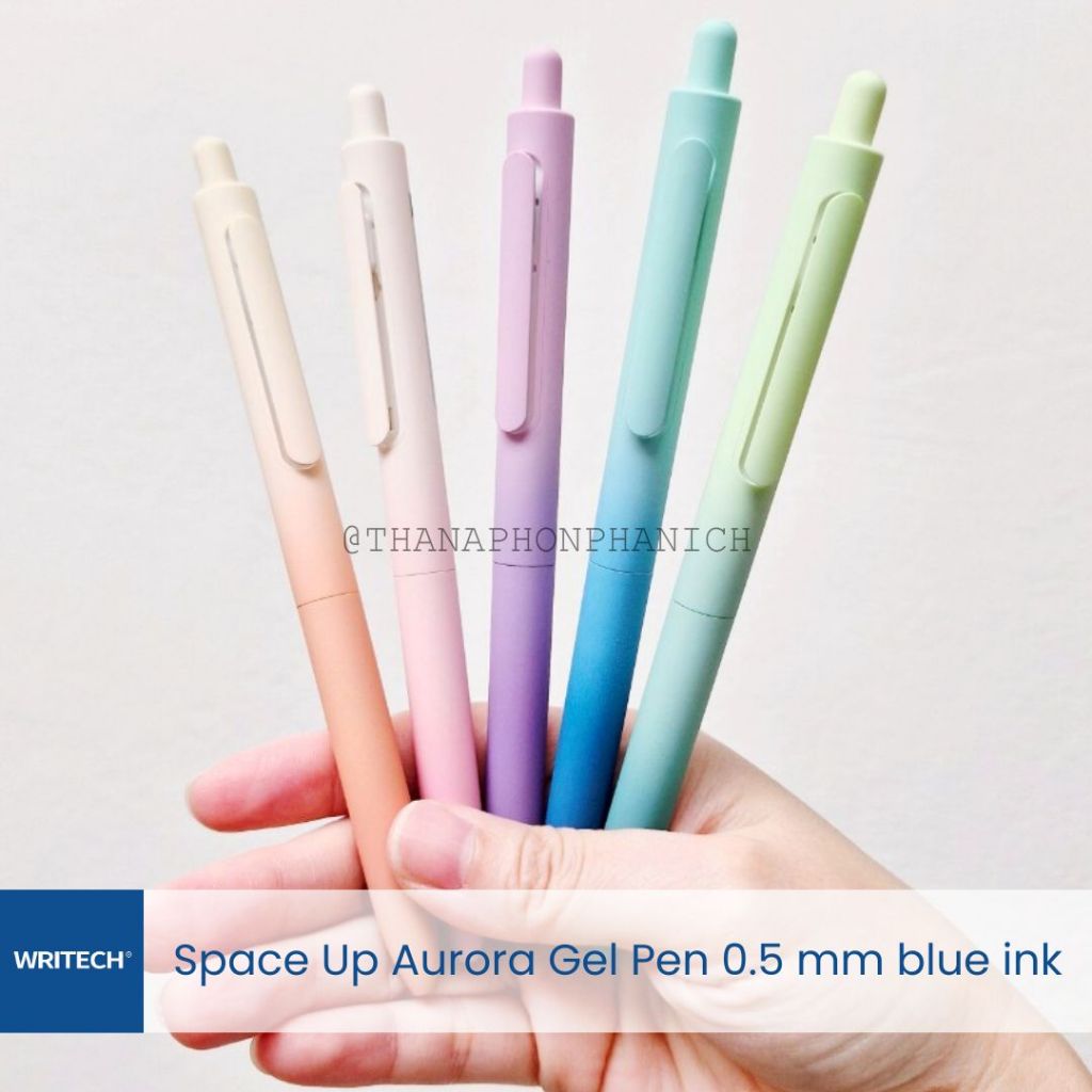 WRITECH สุดอวกาศปากกาเจลหมึกน้ำเงิน รุ่น Space Up Aurora Gel Pen 0.5 mm.