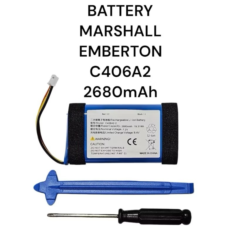 แบตเตอรี่ MARSHALL EMBERTON , EMNERTON2 2680mAh 3500mAh 3สาย Bluetooth Battery แบตลำโพง มีของแถม มีป