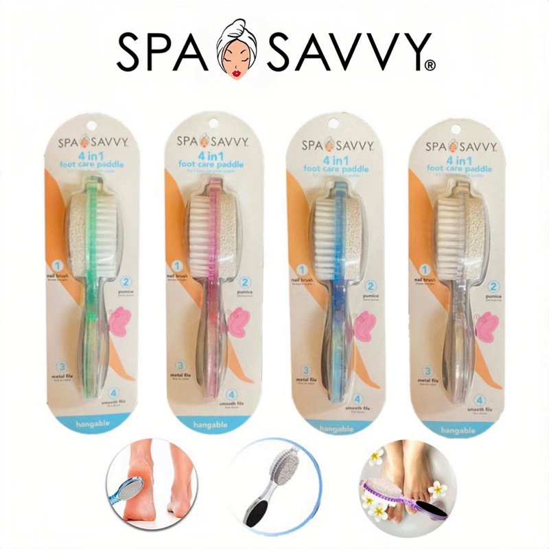 Vega 4 in 1 foot Pedicure brush 👣 แปรงขัดส้นเท้า 4 ทิศทาง 🇺🇸