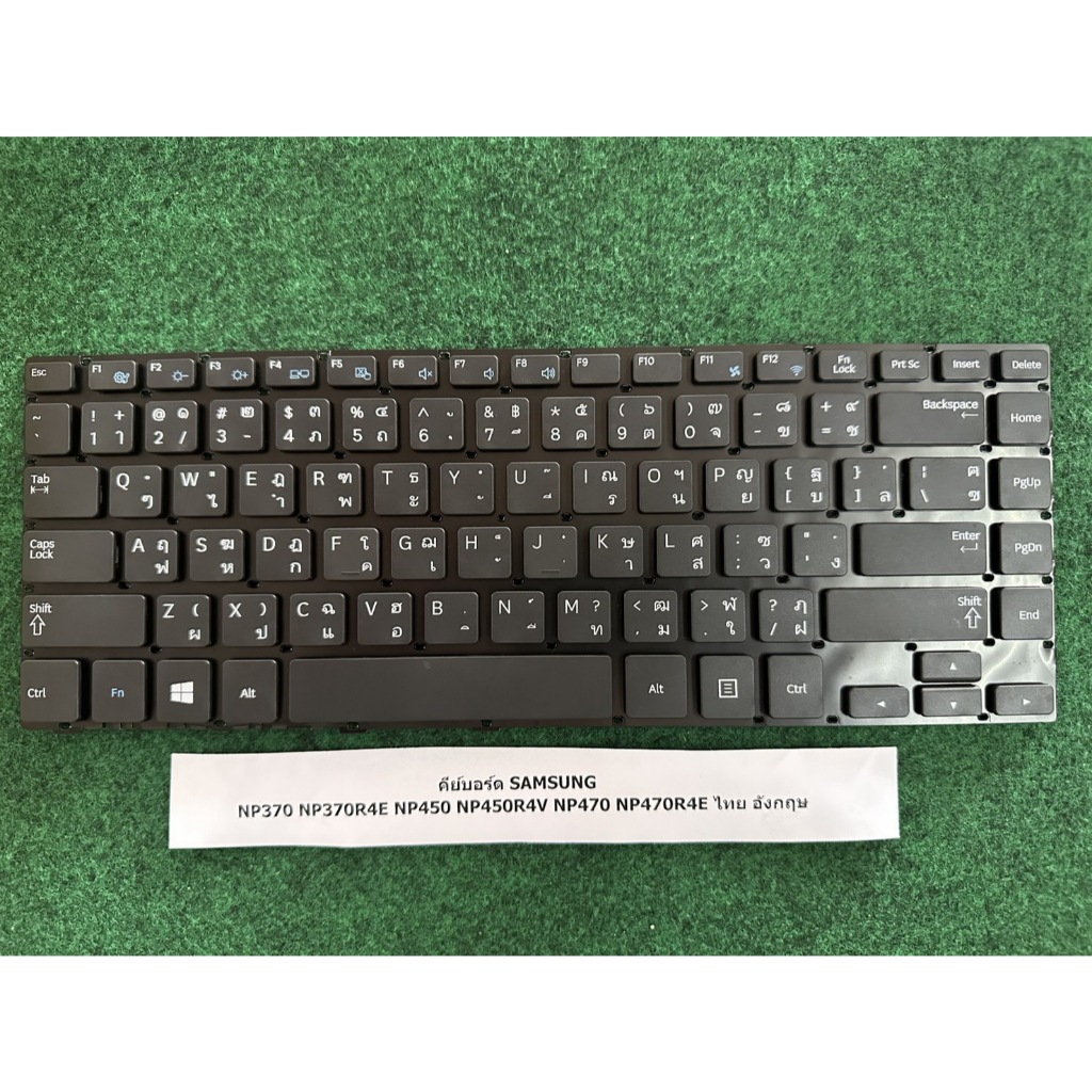 Keyboard Notebook SAMSUNG NP370 NP370R4E NP450 NP450R4V NP470 NP470R4E ไทย อังกฤษ 1 แผง