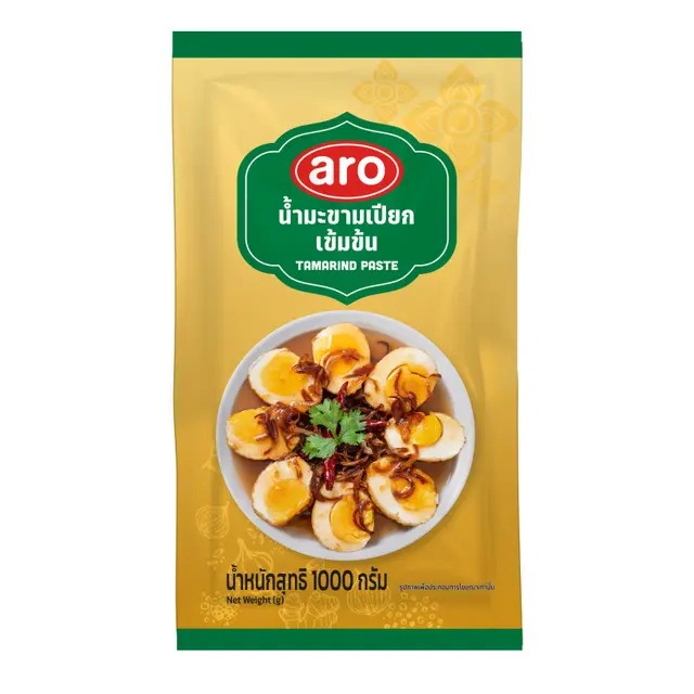 น้ำมะขามเปียกเข้มข้นเอโร่ ตรา เอโร่ ขนาด 1 กก. ARO Tamarind Paste 1 kg