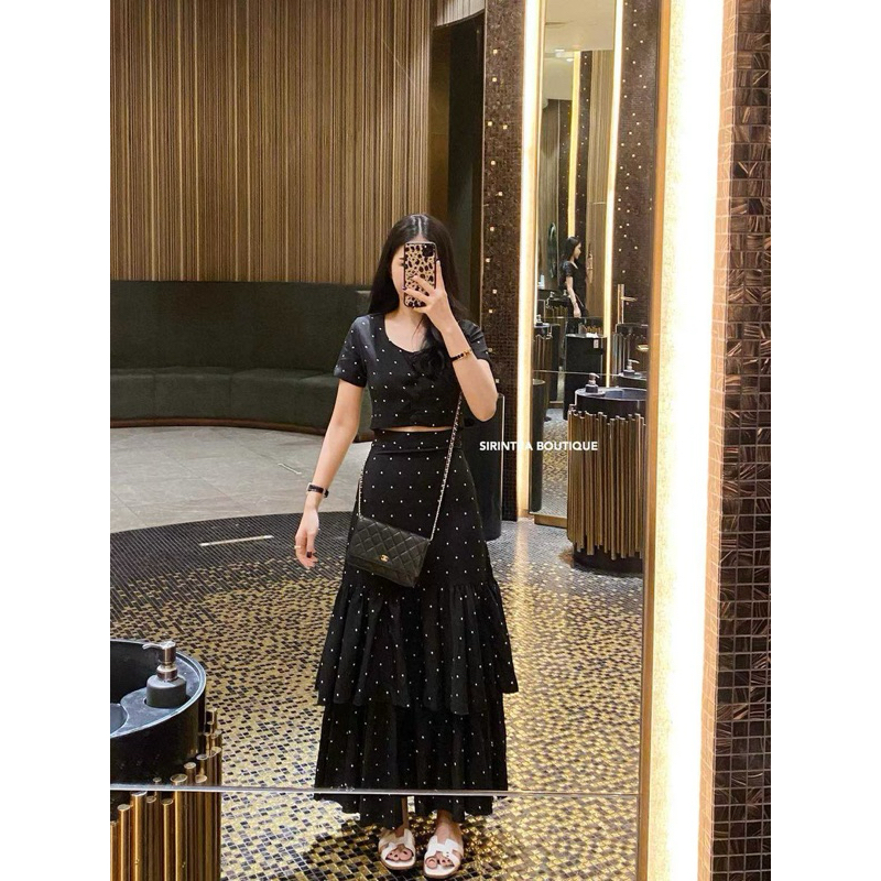 Size S - Sirintra Boutique รุ่น FLORA ชุดเซตลายจุด // ส่งต่อมือ2✌🏼