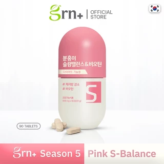[ NEW ] GRN+ Season5 Pink S-Balance 90Tablets + Season4 Queencetin 60Tablets วิตามินจองกุก ลด น้ำหนัก คุมหิว ผิวใส