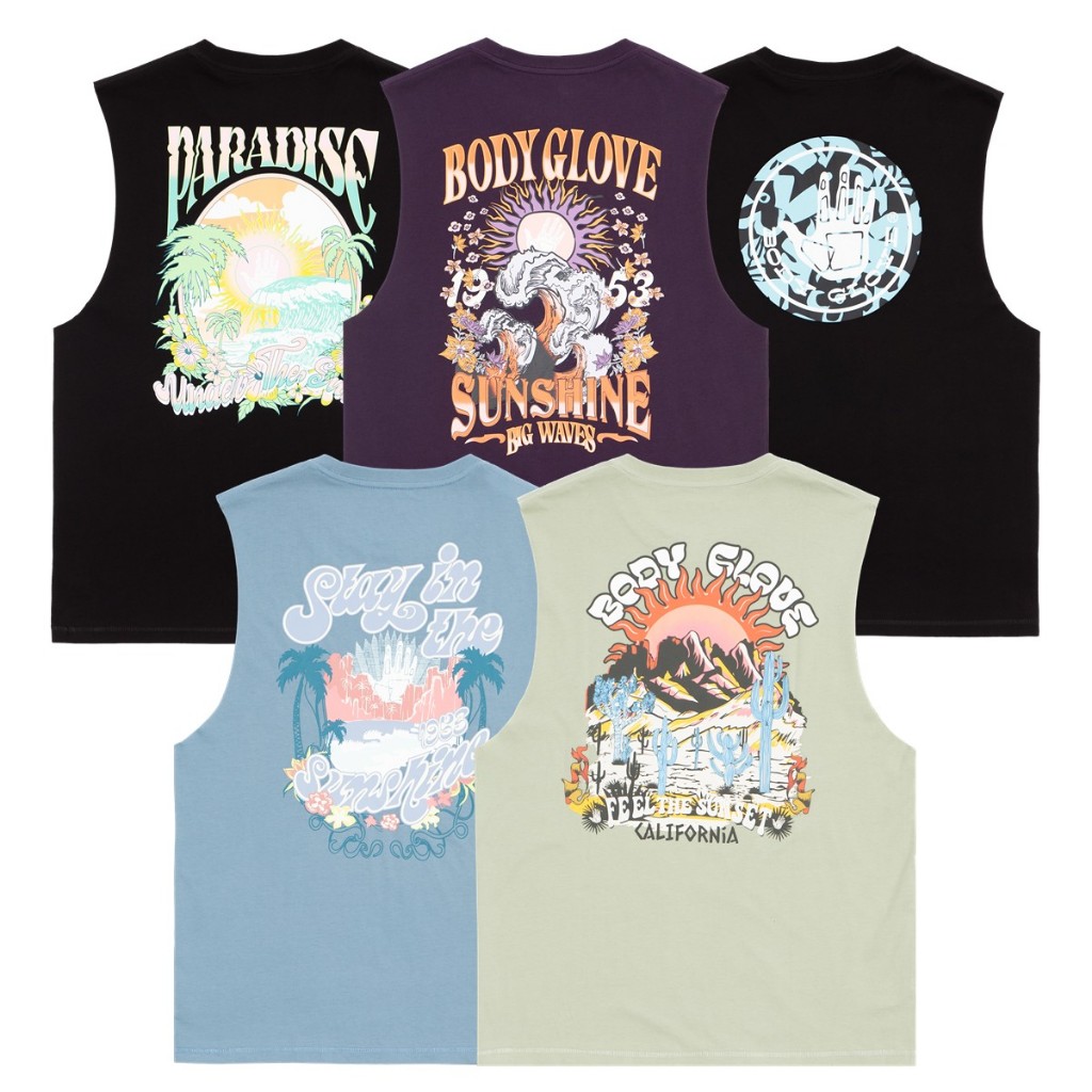 BODY GLOVE Men's Tank Top Summer 2025 เสื้อกล้าม รวมสี