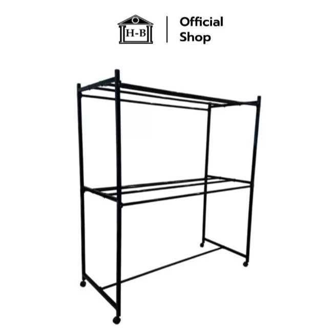 Home Best ราวตากผ้าแบบมีล้อ ขนาด 1.5 เมตร โครงเหล็กเหลี่ยม แข็งแรง ทันสมัย เคลื่อนย้ายสะดวก เหมาะกับทุกการใช้งาน - รูปที่ 2