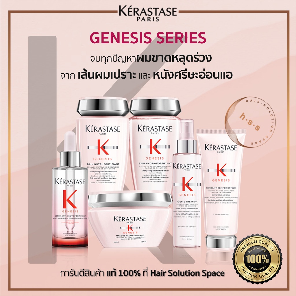 Kerastase Genesis เคเรสตาส เจเนซิส แชมพู/มาส์ก/ครีมนวด/เซรั่ม สำหรับผมขาดหลุดร่วง แท้100%