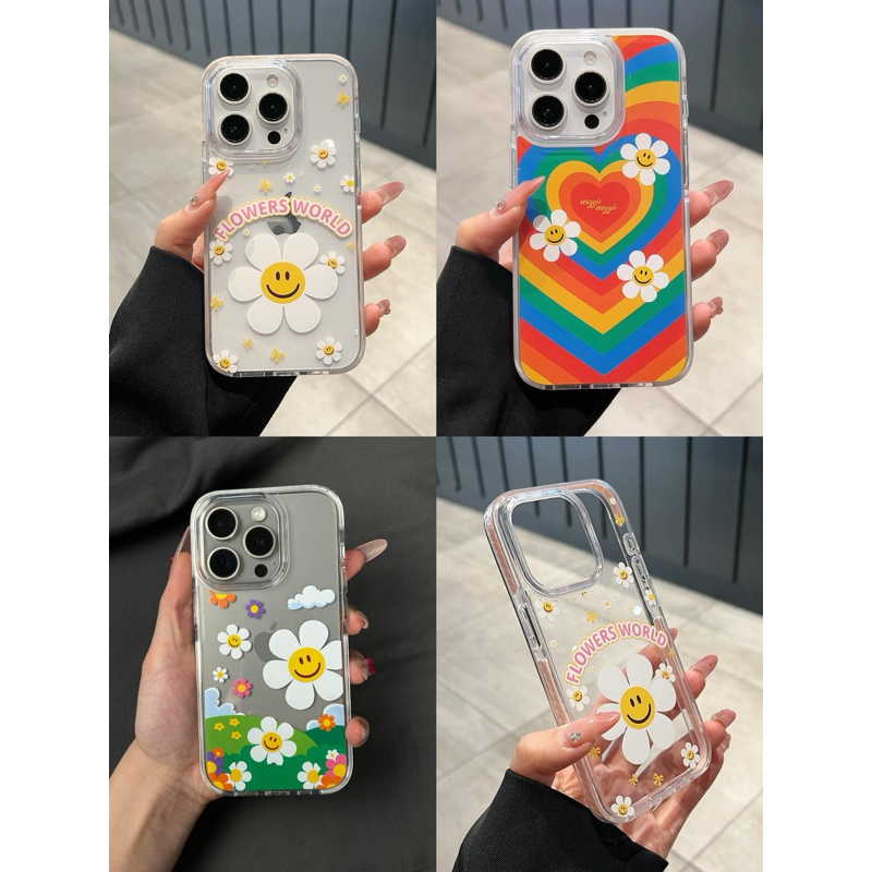 [ 13pm - 16pm ] เคสsummer wiggle ลายดอกกันกระแทก